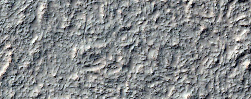 Degraded Crater in Noachis Terra