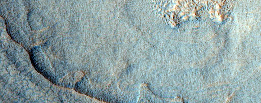 Unnamed Crater in Polygonal Terrain in Western Utopia Planitia