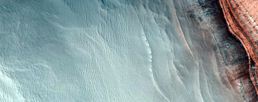 Test Geographic Extent of Frost-Dust Avalanches on North Polar Scarps
