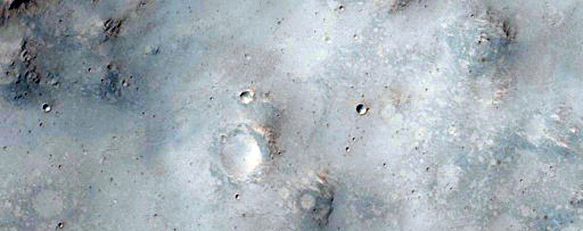 Valley Intersecting Crater in Mariner 9 Image Das 7650443
