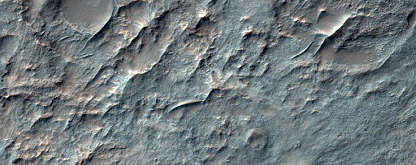Butte and Mesa-Forming and Other Terrain Near Ruza Crater
