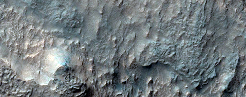 Well Exposed Deep Bedrock in Northern Hellas Planitia