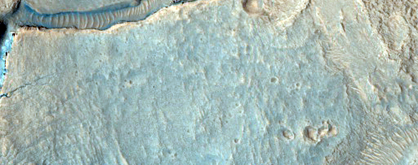 Pristine Channels in Fractured Materials on Crater Floor