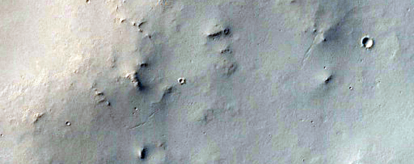 Sample of Dusty Region Near Schiaparelli Crater
