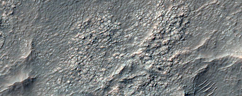 Deposits on the Floor of Novara Crater