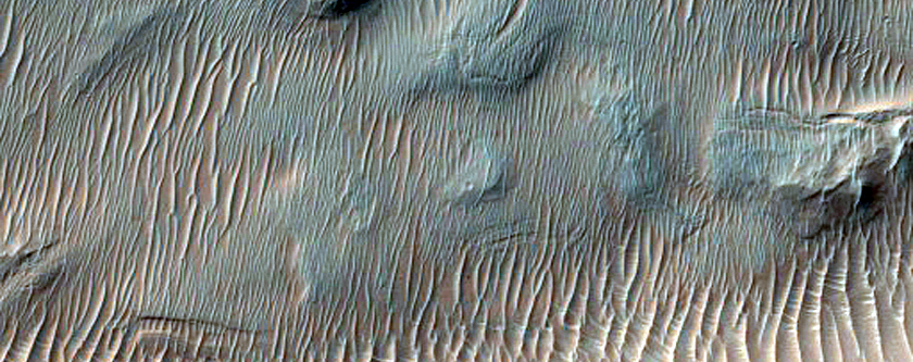 Possible Phyllosilicates at Mouth of Nirgal Vallis