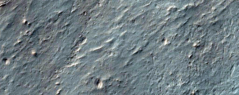Light-Toned Bedrock on Crater Floor