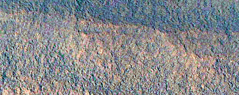 Persistent Northern Plains Ice Deposit in Crater