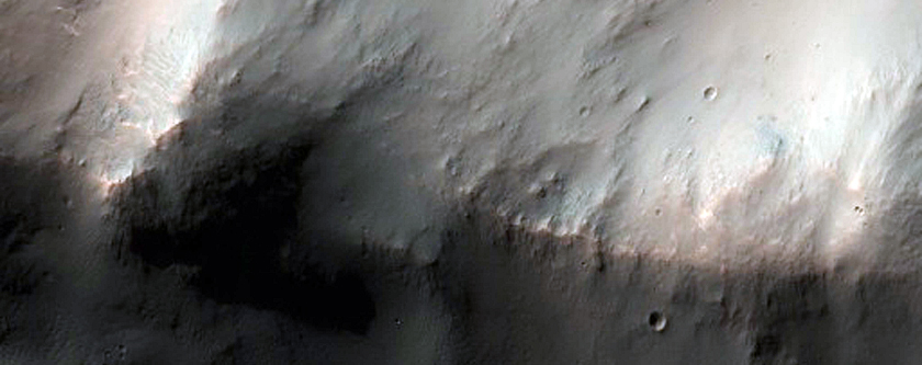 Bright Layers in Columbus Crater