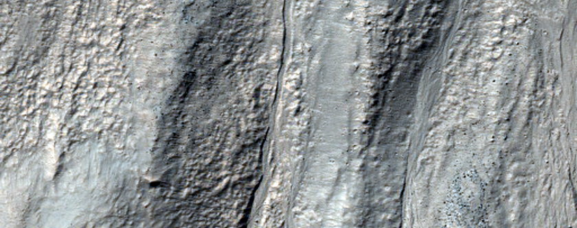 Gullied Crater Wall