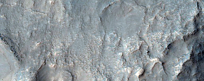 Central Peak of Ehden Crater