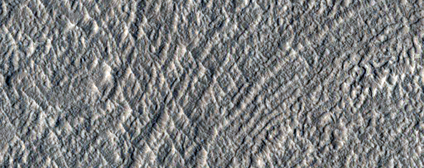 Crater in Amazonis Planitia