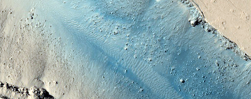 Cerberus Fossae Region Seen in THEMIS Image