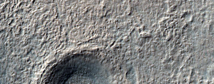 Crater in Hellas Region