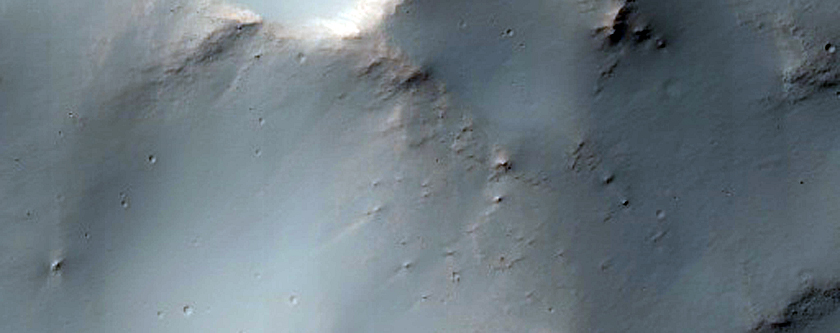 South Hemisphere Crater with Fans