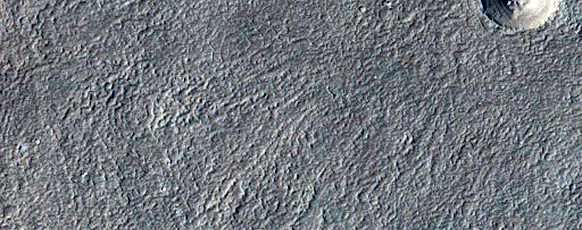 Crater Intersected by Valley