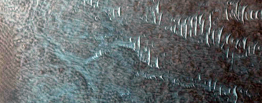 Bedform Movement in HiRISE Image PSP_008840_2350