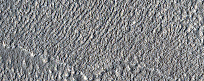 Crater in Arcadia Planitia