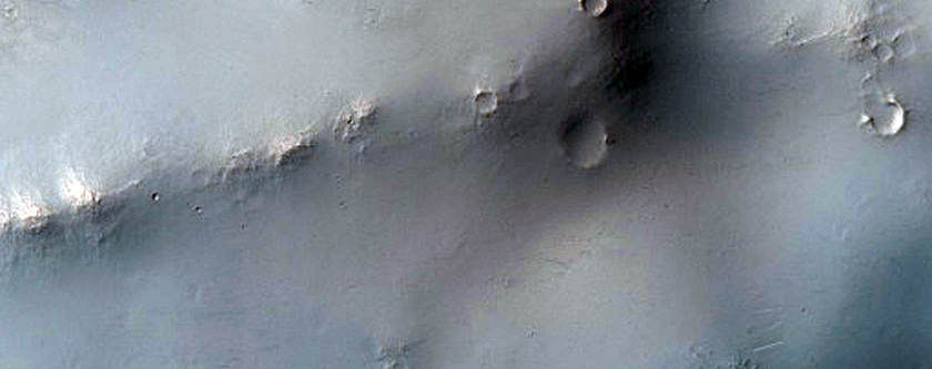 Crater in Terra Sabaea