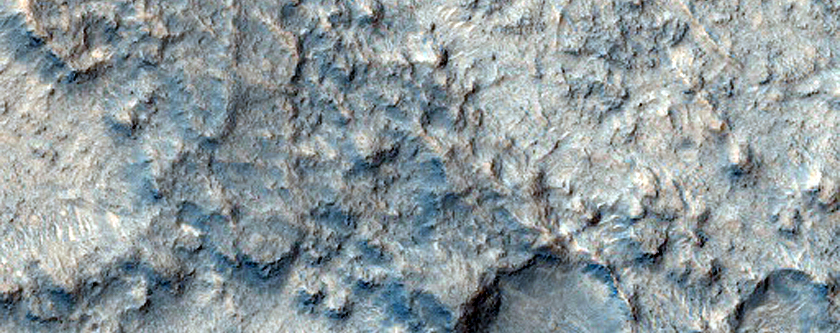 Landforms in Tiu Valles