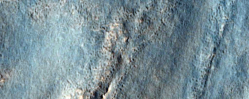 Crater in Arcadia Planitia