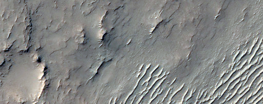 Terrain South of Newcomb Crater