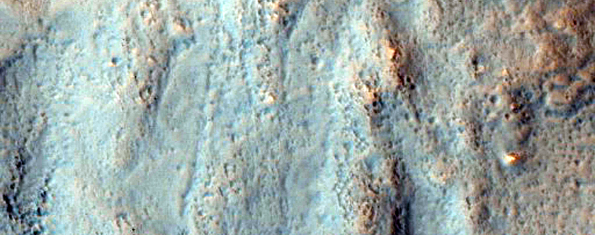 Secondary Crater Chain from Bamberg Crater
