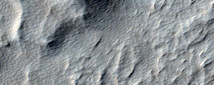 Lava Flow Lobes at the Base of Olympus Mons