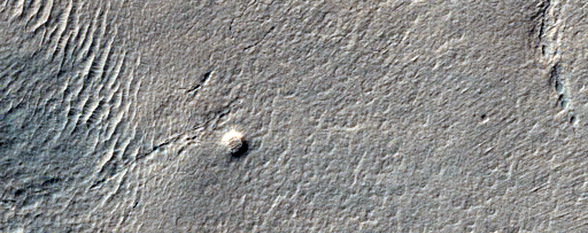 Crater in Hellas Planitia