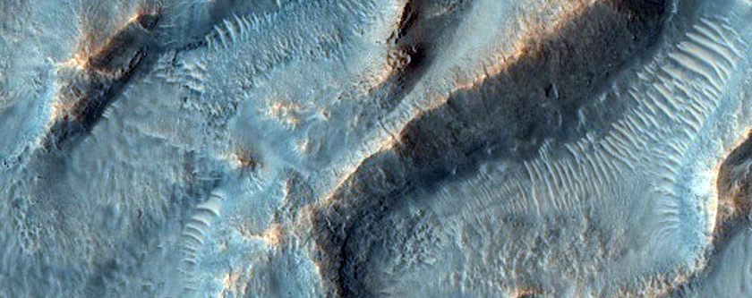 Ejecta Flow and Obstacle at Arandas Crater