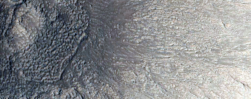 Fresh Impact Crater in Northern Plains
