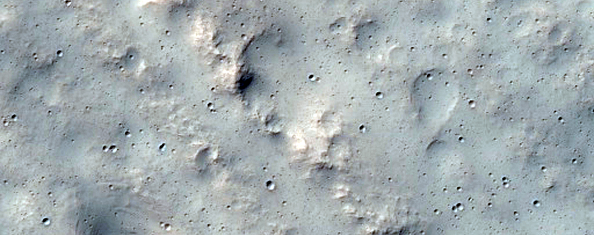 Crater with Lineated Material on Floor
