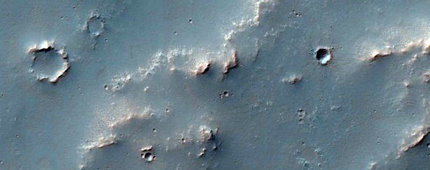 Crater Floor with Radial Ridge Pattern