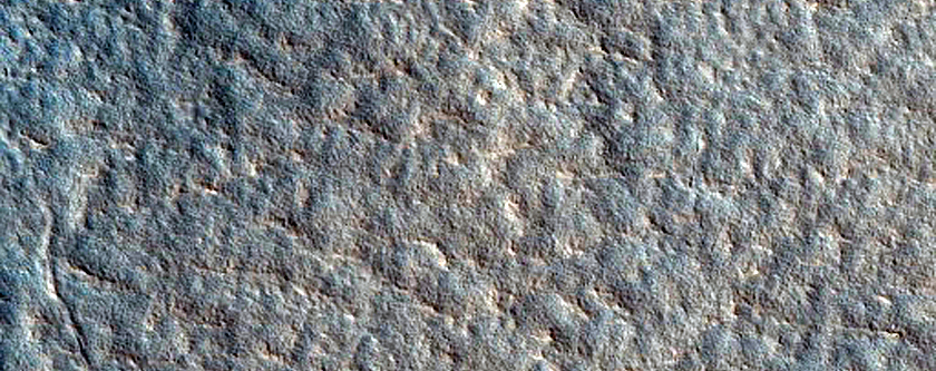 Crater in Utopia Planitia