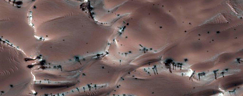 Dune Erosion and Streaks