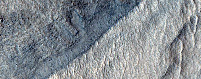 Protonilus Mensae Fretted Terrain in the Northern Plains Transition Area
