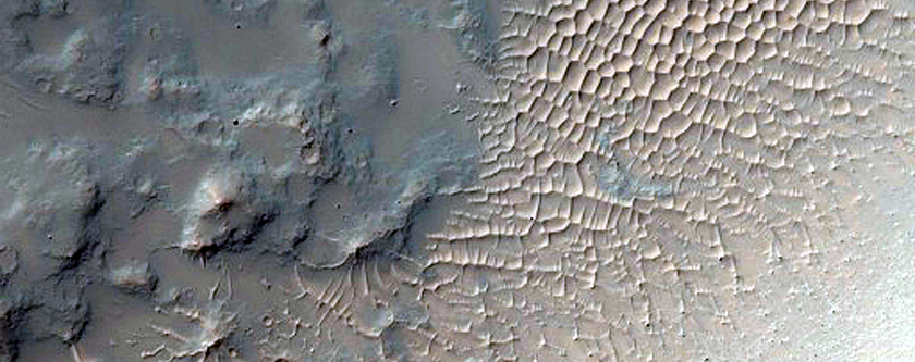 Craters in Terra Sabaea