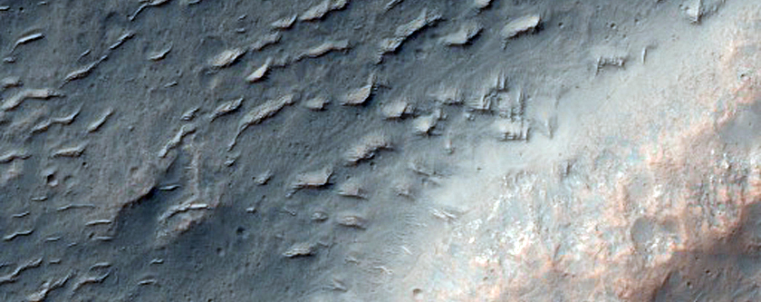 Cross-Cutting Wrinkle Ridges in Hesperia Planum