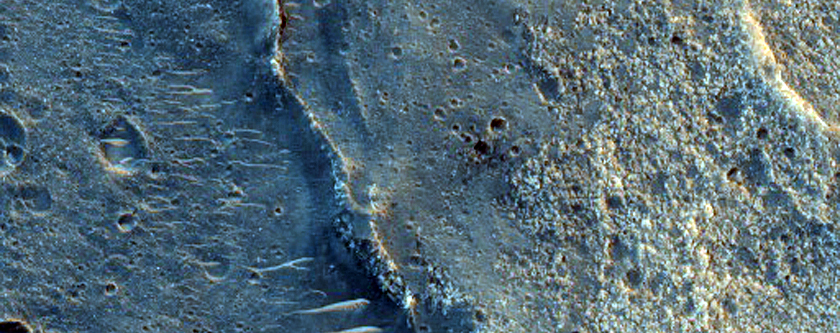 Terrain West of Possible Clay-Bearing Units of Mawrth Vallis