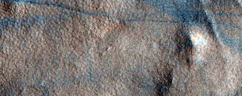 Crater in Arcadia Planitia