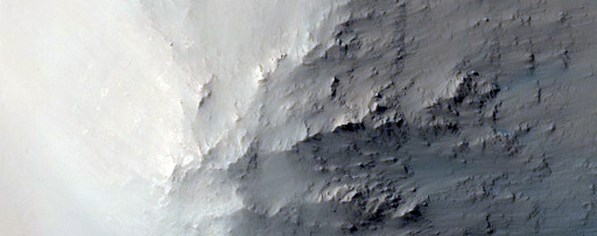 Central Peak of Crater near Brazos Valles