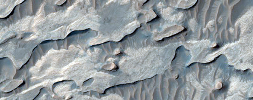 Quasi-Periodic Layering in a Large Crater