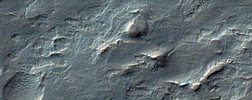 Distal Fan in Unnamed Crater South of Ostrov Crater