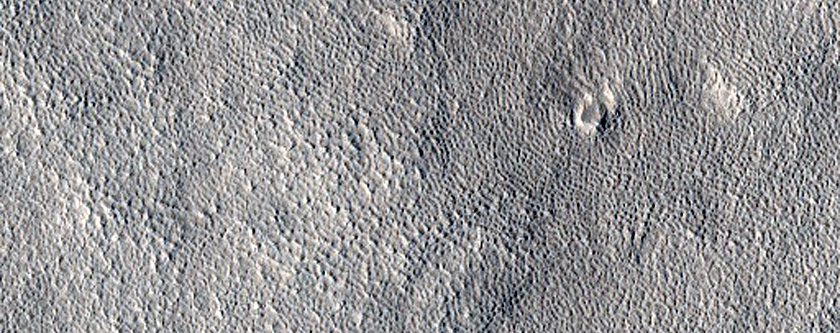 Small Channel in Plains North of Erebus Montes
