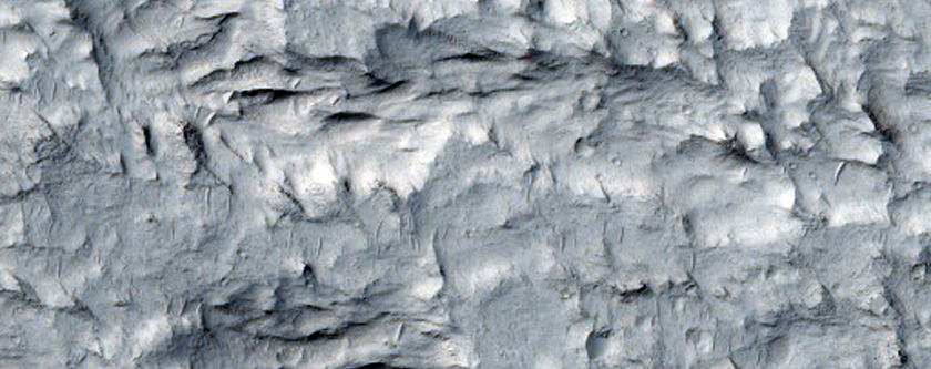 Sinuous Ridges near Zephyria Planum