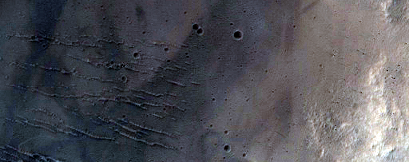 Impact Crater on the Tharsis Region