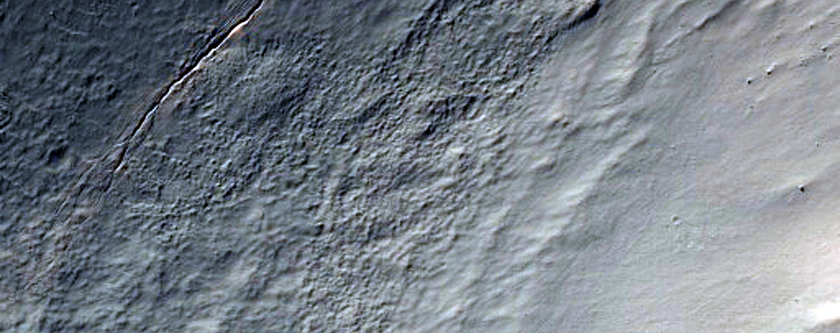 Gullied Crater in the Sirenum Fossae Region