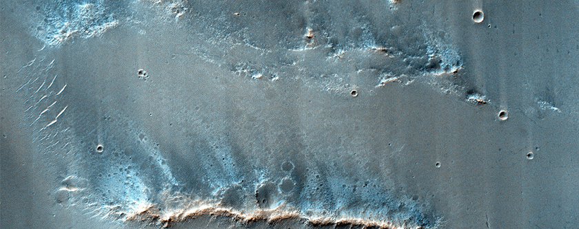 Crater in Southeastern Sinus Meridiani