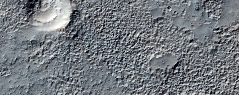 Crater Wall in Noachis Terra
