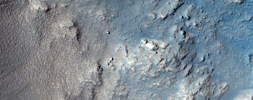 Rayed Crater West of Granicus Valles